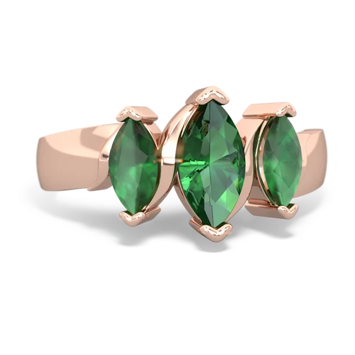 lab emerald-emerald keepsake ring