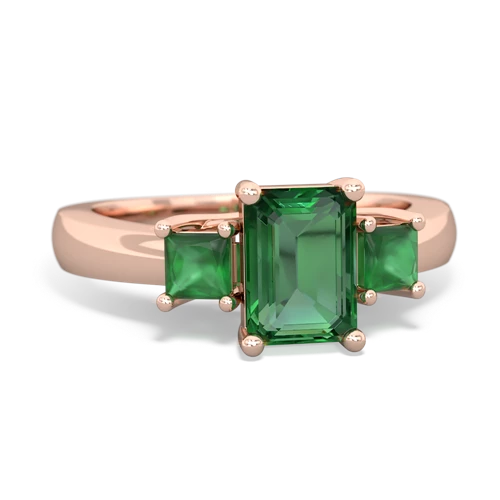 lab emerald-emerald timeless ring