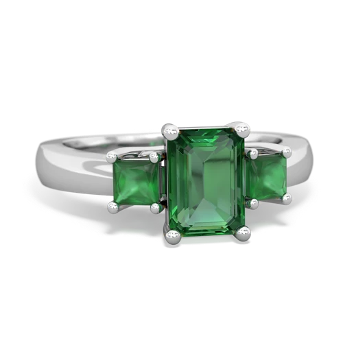 lab emerald-emerald timeless ring