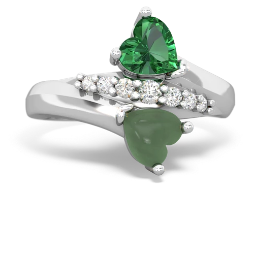 lab emerald-jade modern ring