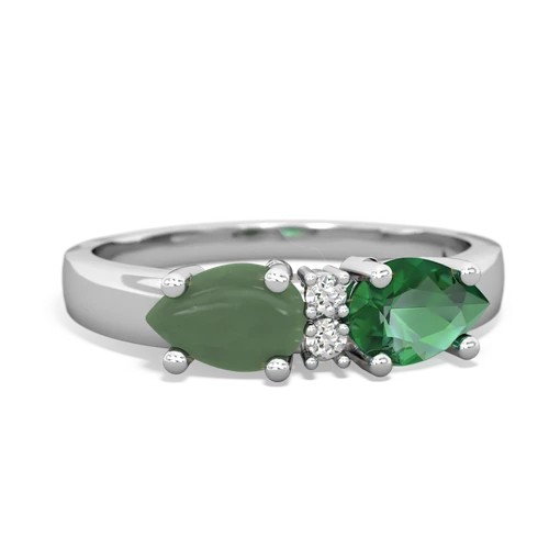 lab emerald-jade timeless ring
