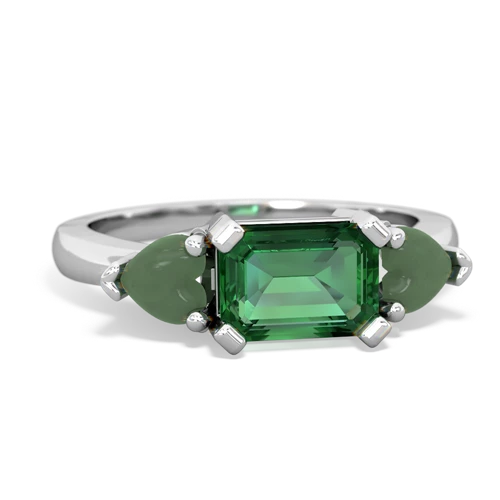 lab emerald-jade timeless ring