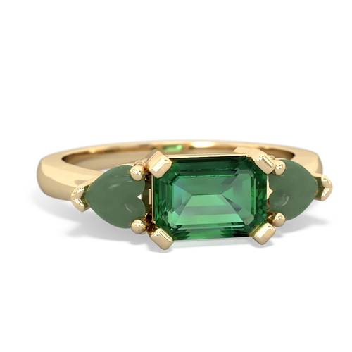 lab emerald-jade timeless ring
