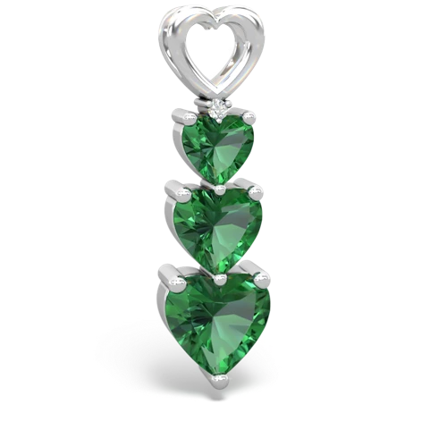 alexandrite-aquamarine three stone pendant