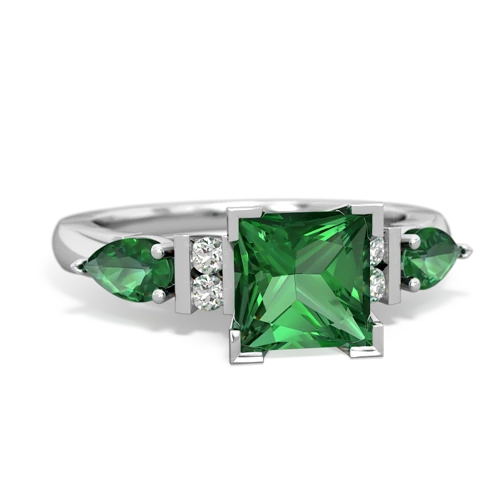 lab emerald-lab emerald engagement ring