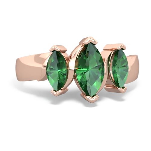 lab emerald-white topaz keepsake ring