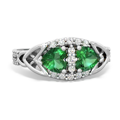 lab emerald-lab emerald keepsake engagement ring