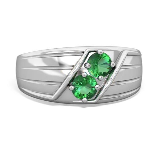 lab emerald-lab emerald mens ring