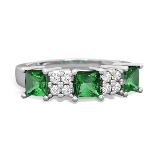 lab emerald-peridot timeless ring