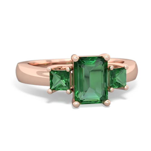 london topaz-emerald timeless ring