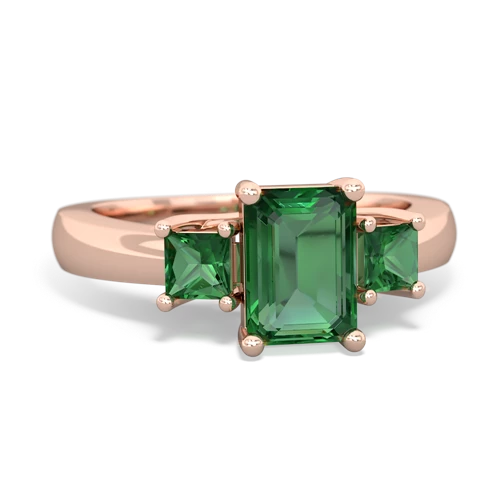 citrine-lab emerald timeless ring