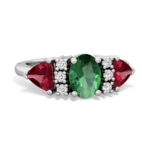 lab emerald-lab ruby timeless ring