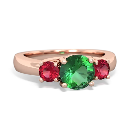 lab emerald-lab ruby timeless ring
