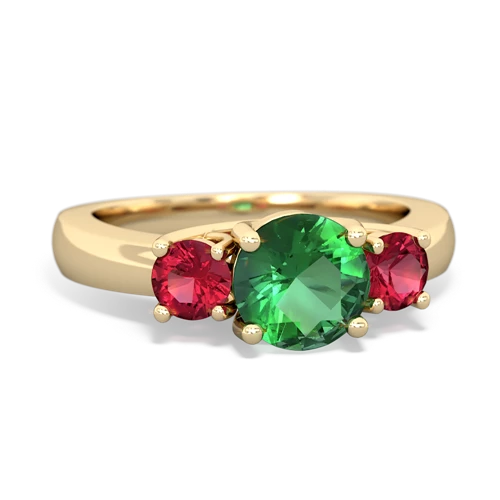 lab emerald-lab ruby timeless ring