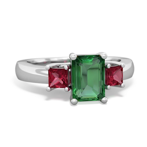 lab emerald-lab ruby timeless ring