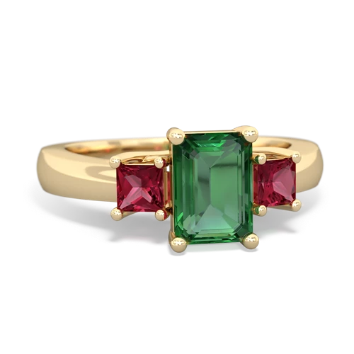 lab emerald-lab ruby timeless ring