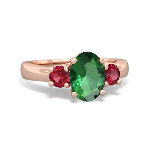 lab emerald-lab ruby timeless ring