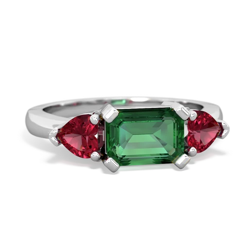 lab emerald-lab ruby timeless ring