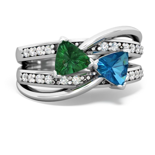 lab emerald-london topaz couture ring