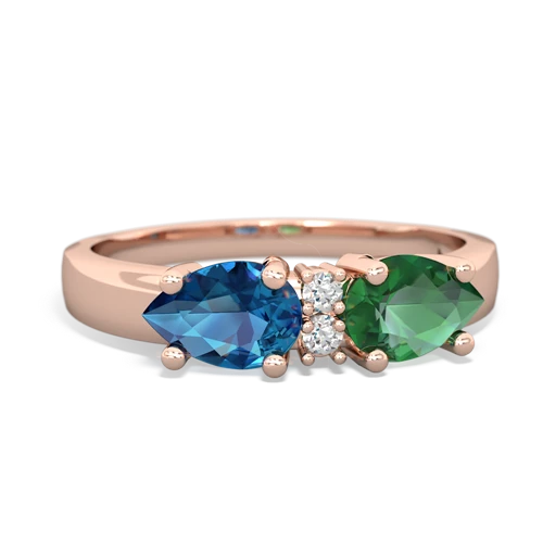 lab emerald-london topaz timeless ring