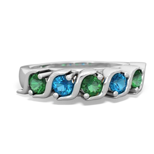 Anniversary Band Lab Created Emerald ring