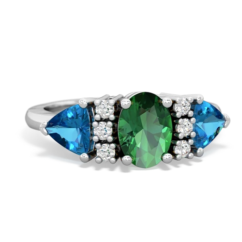 lab emerald-london topaz timeless ring