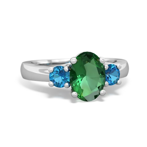 lab emerald-london topaz timeless ring