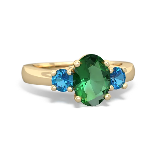 lab emerald-london topaz timeless ring