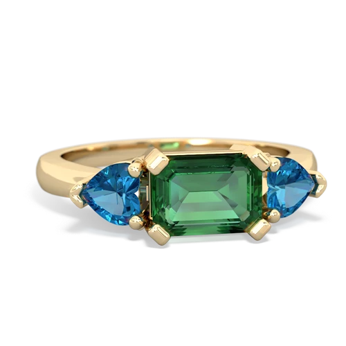 lab emerald-london topaz timeless ring