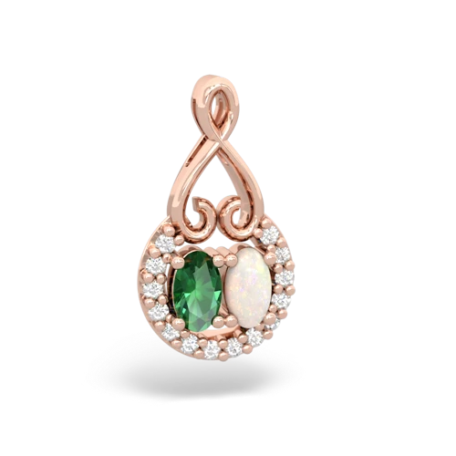 lab emerald-opal love nest pendant