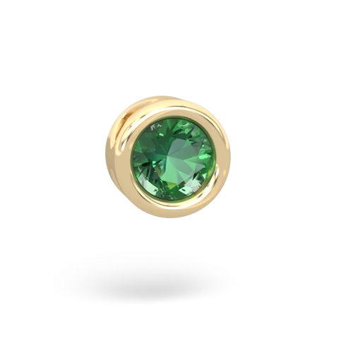 lab emerald slide pendant