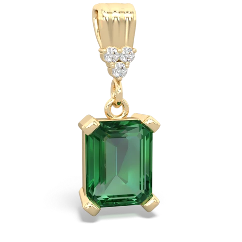 lab emerald timeless pendant