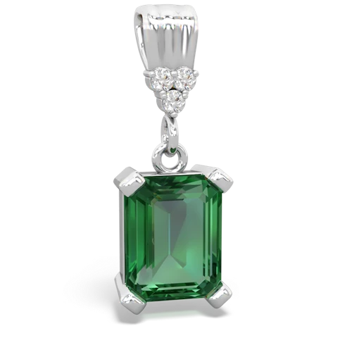 lab emerald timeless pendant