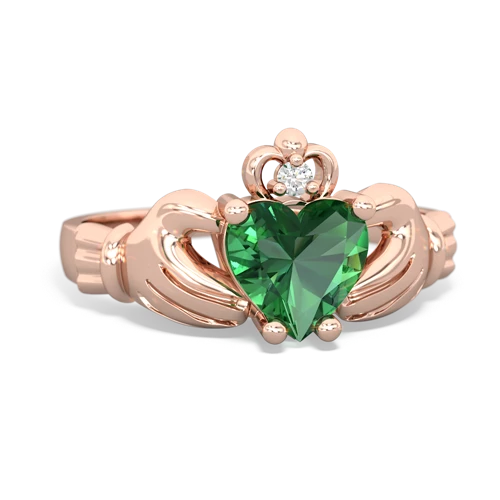 14k Yellow and Rose Gold Claddagh Ring D100 | Joy Jewelers