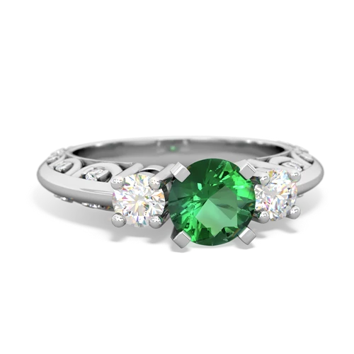 lab_emerald art_deco rings