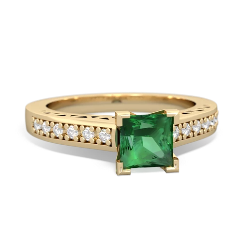 Lab Emerald Art Deco Lab Created Emerald ring Ring