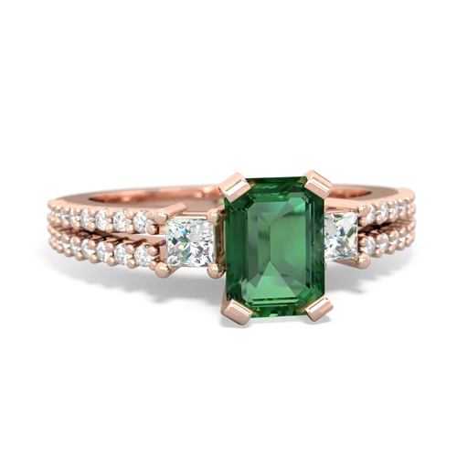 Lab Emerald Engagement Lab Created Emerald ring Ring