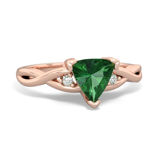 Lab Emerald Twist Lab Created Emerald ring Ring