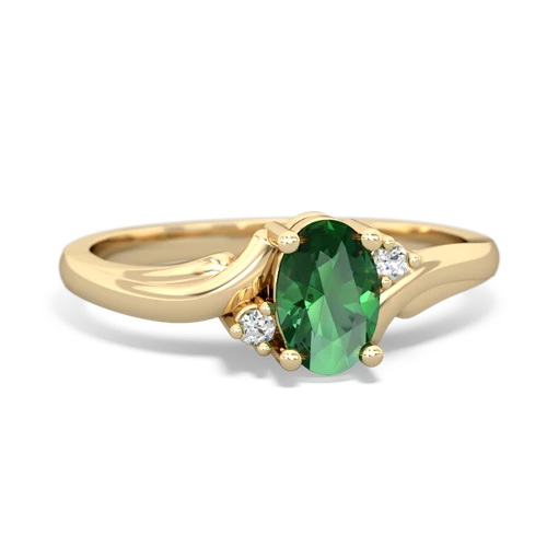 Lab Emerald Swirls Lab Created Emerald ring Ring