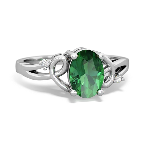 Lab Emerald Swirls Lab Created Emerald ring Ring