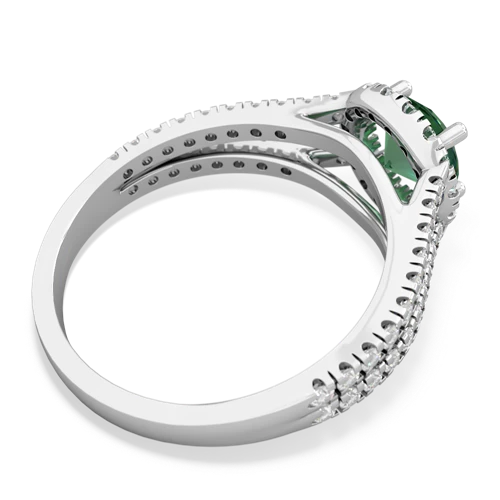 lab_emerald halo rings