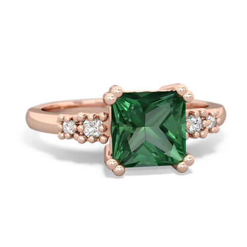 lab emerald modern ring