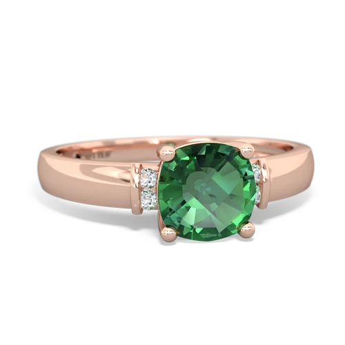 lab emerald modern ring