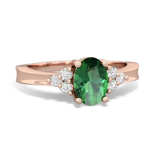 lab emerald timeless ring