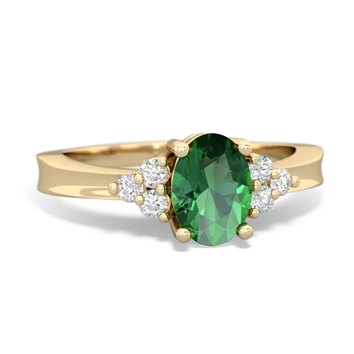 lab emerald timeless ring