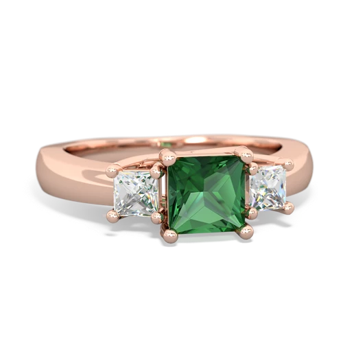 lab emerald timeless ring