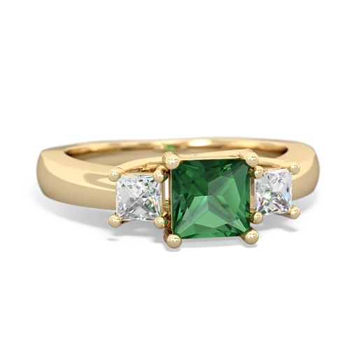 lab emerald timeless ring