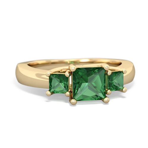 lab emerald timeless ring