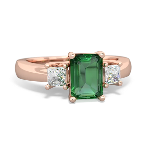 lab emerald timeless ring