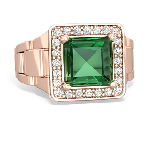 lab emerald watch ring ring